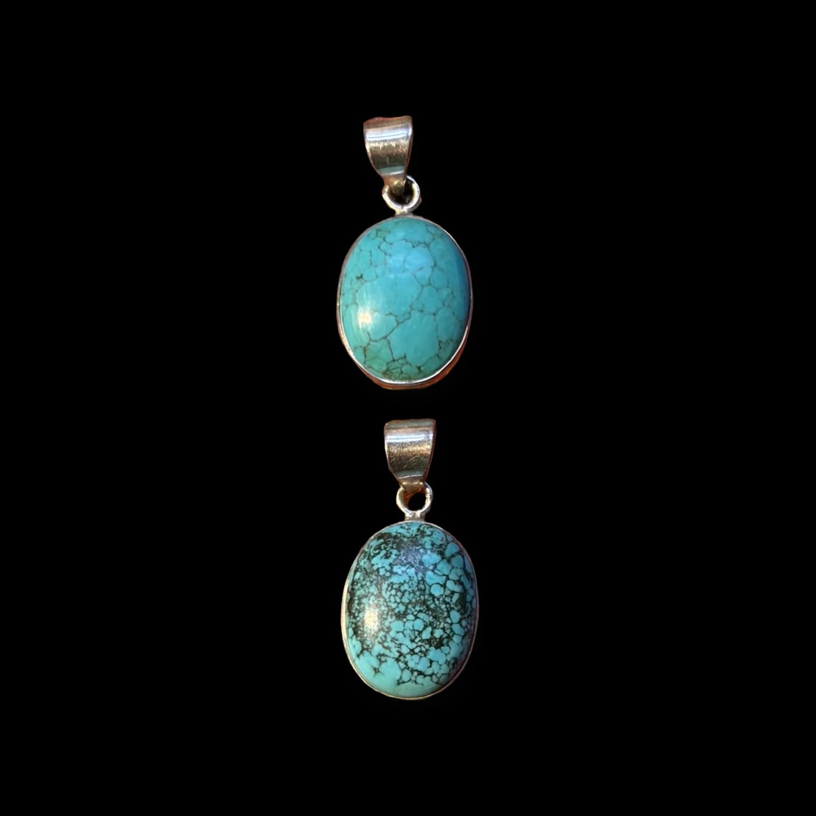 Turquoise Double Drop Pendant